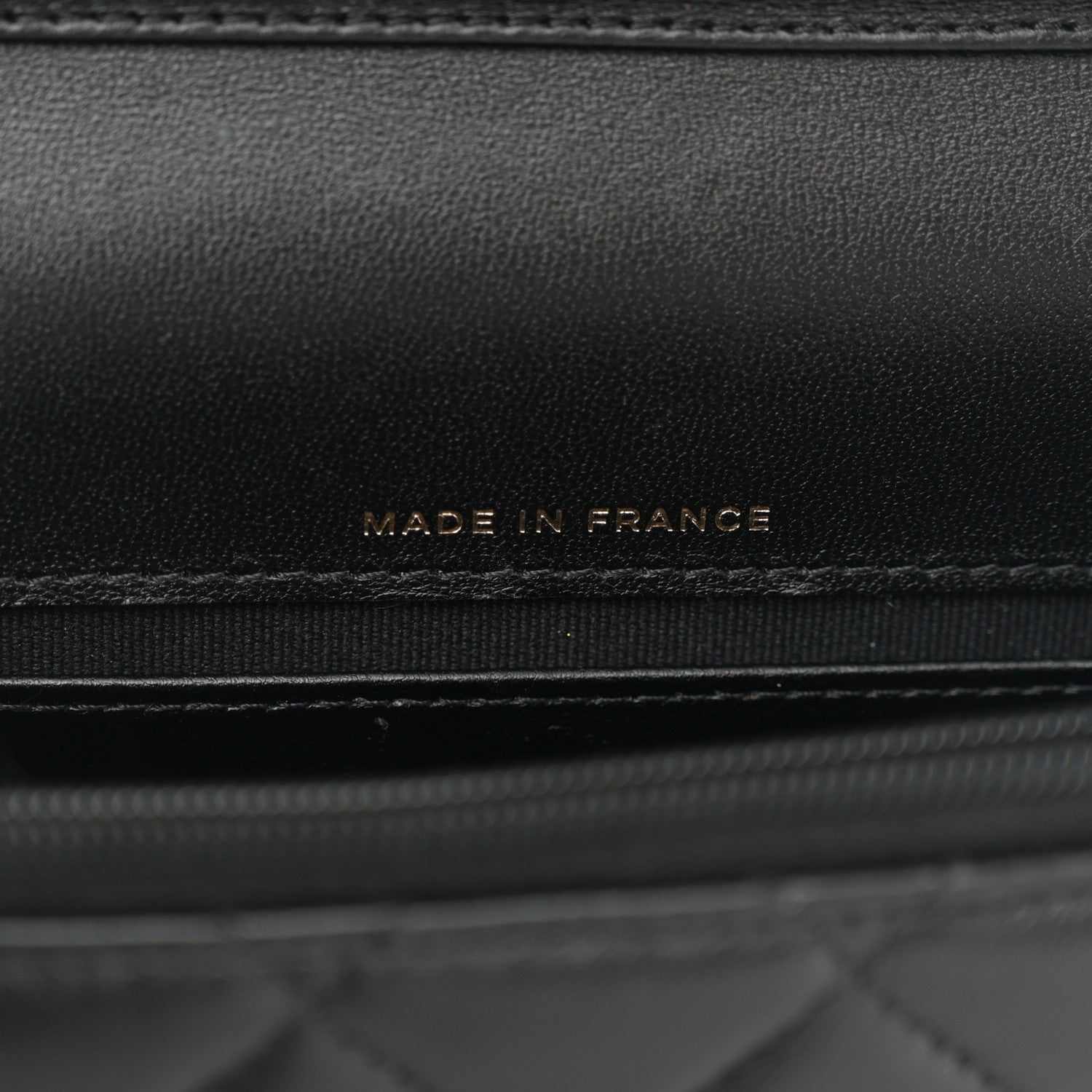 Chanel Lambskin Patent Calfskin Quilted Flap Phone Holder With Chain Black 7 of 11