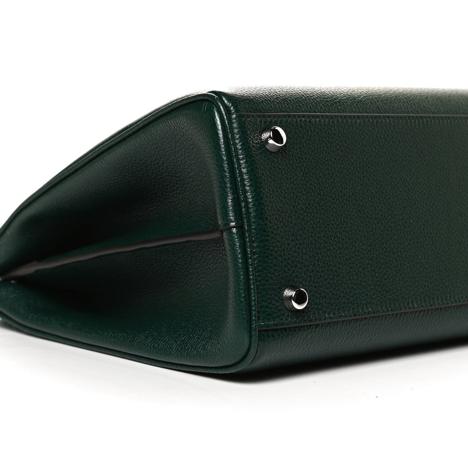 Gucci Grainy Calfskin Medium Zumi Top Handle Bag Vintage Green 9 of 12