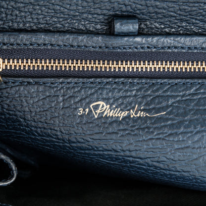 3.1 Phillip Lim 3.1 Textured Calfskin Mini Pashli Satchel Ink 6 of 7