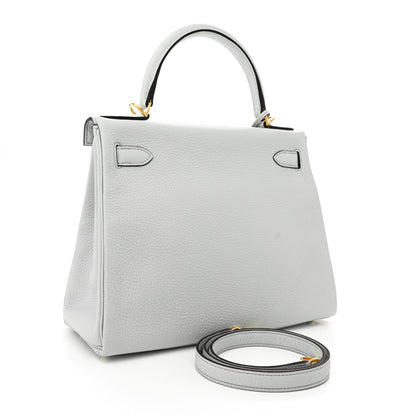 Hermes Taurillon Clemence Kelly Retourne 28 Bleu Pale 3 of 12