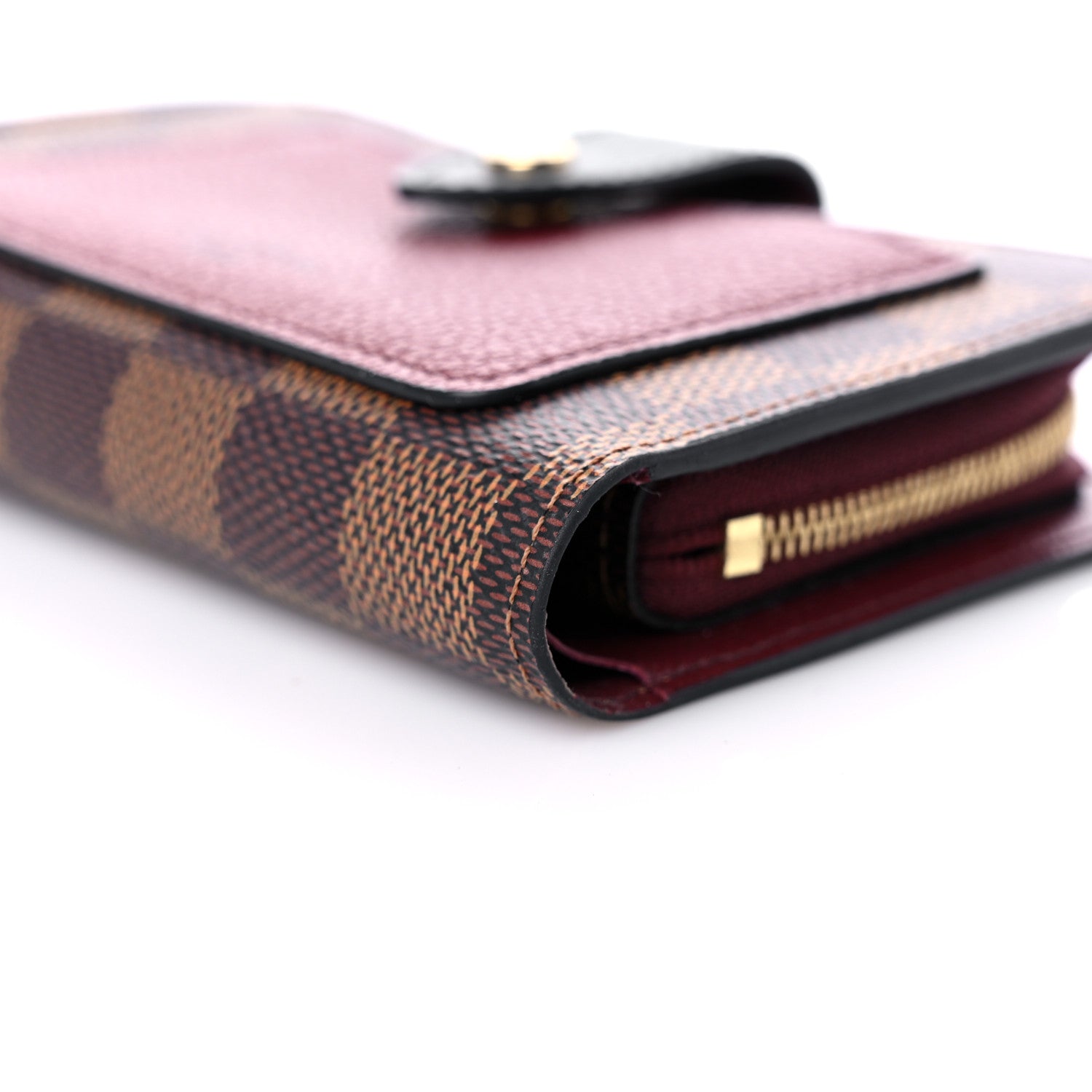 Louis Vuitton Damier Ebene Juliette Wallet Bordeaux Black 10 of 14