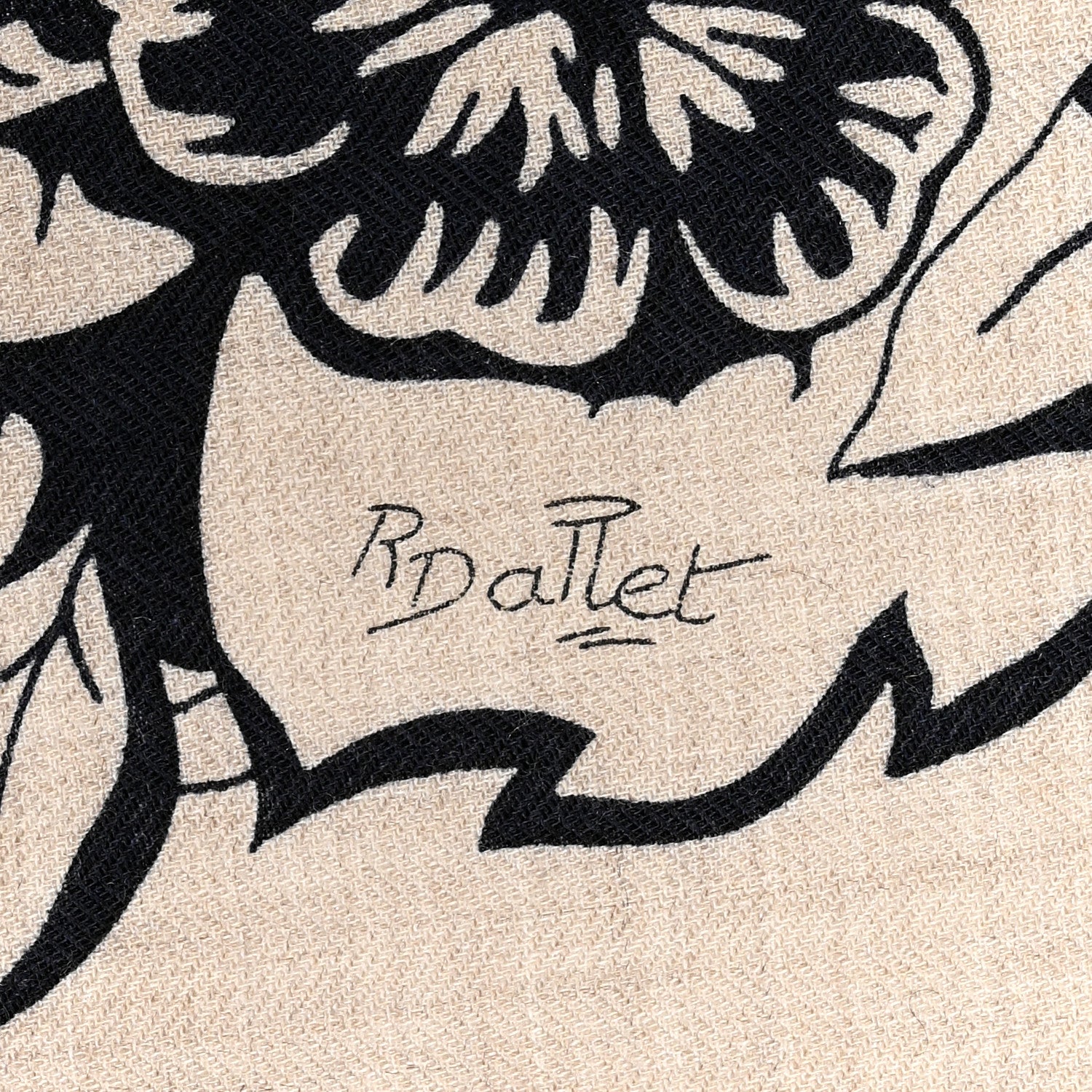 Hermes Cashmere Silk Jungle Love Tattoo Shawl 140 Natural Bleu Black 4 of 5