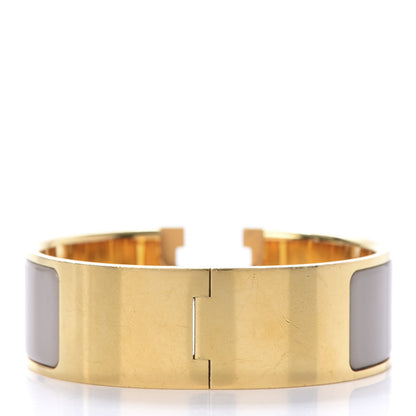 Hermes Enamel Wide Clic Clac H Bracelet PM Marron Glace 3 of 6