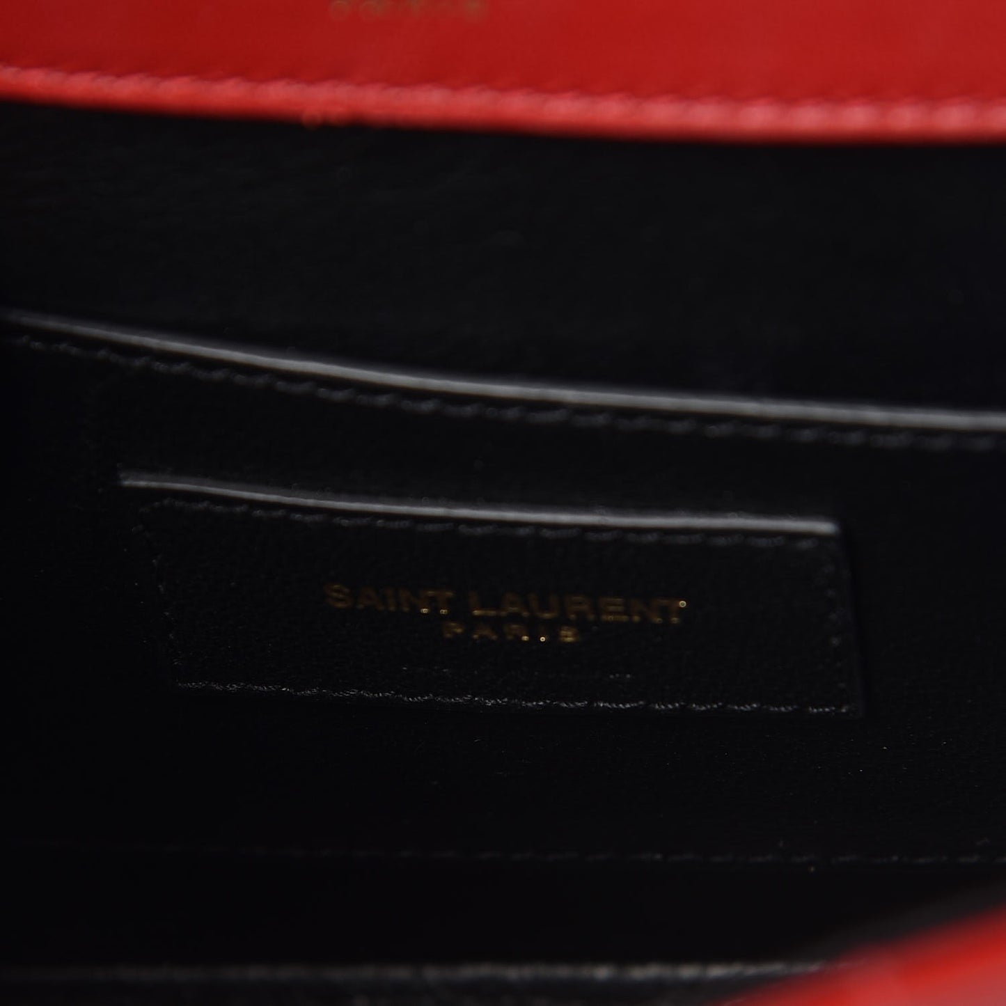 Patent Matelasse Monogram Small Vicky Chain Bag Red
