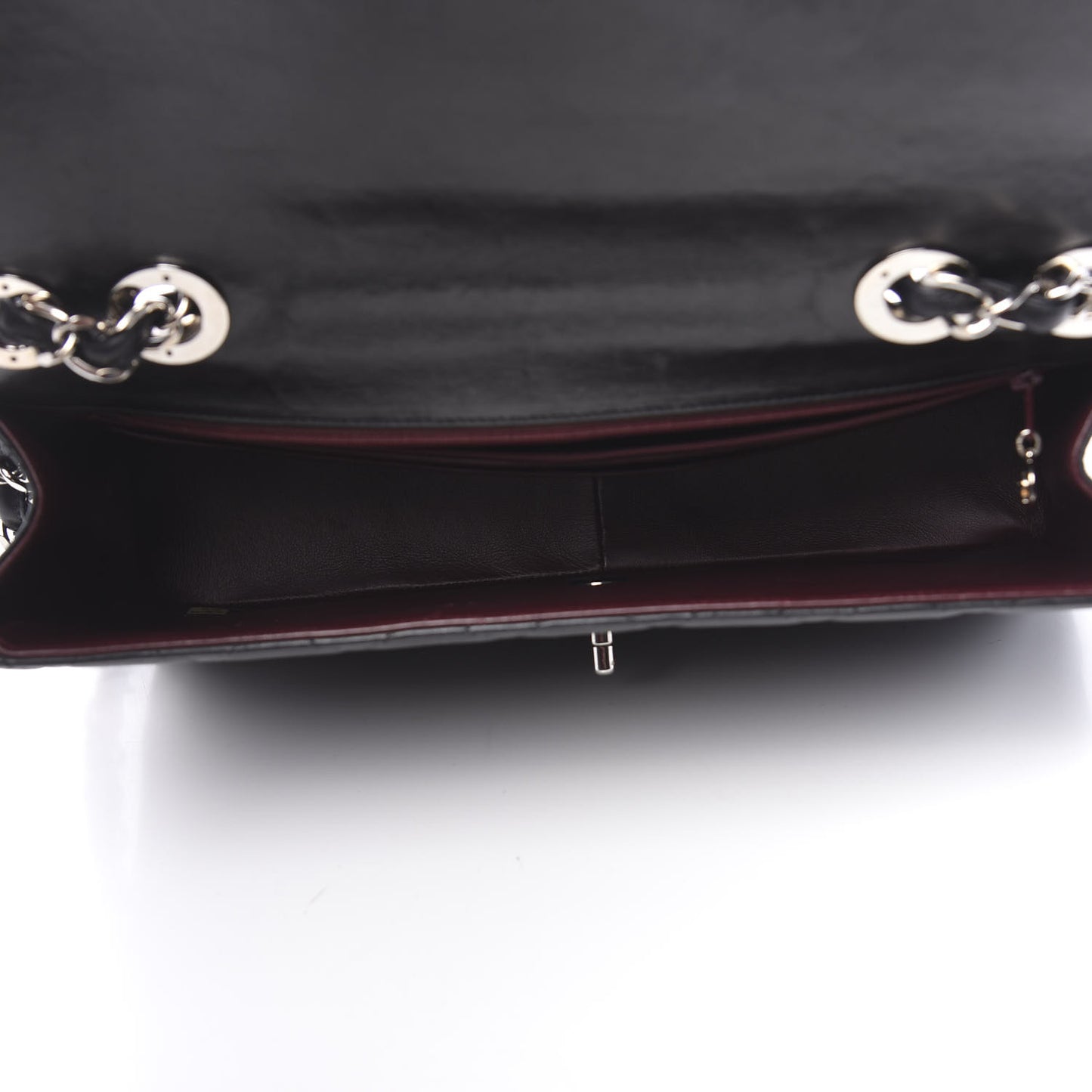 Lambskin Quilted Jumbo Single Flap Black