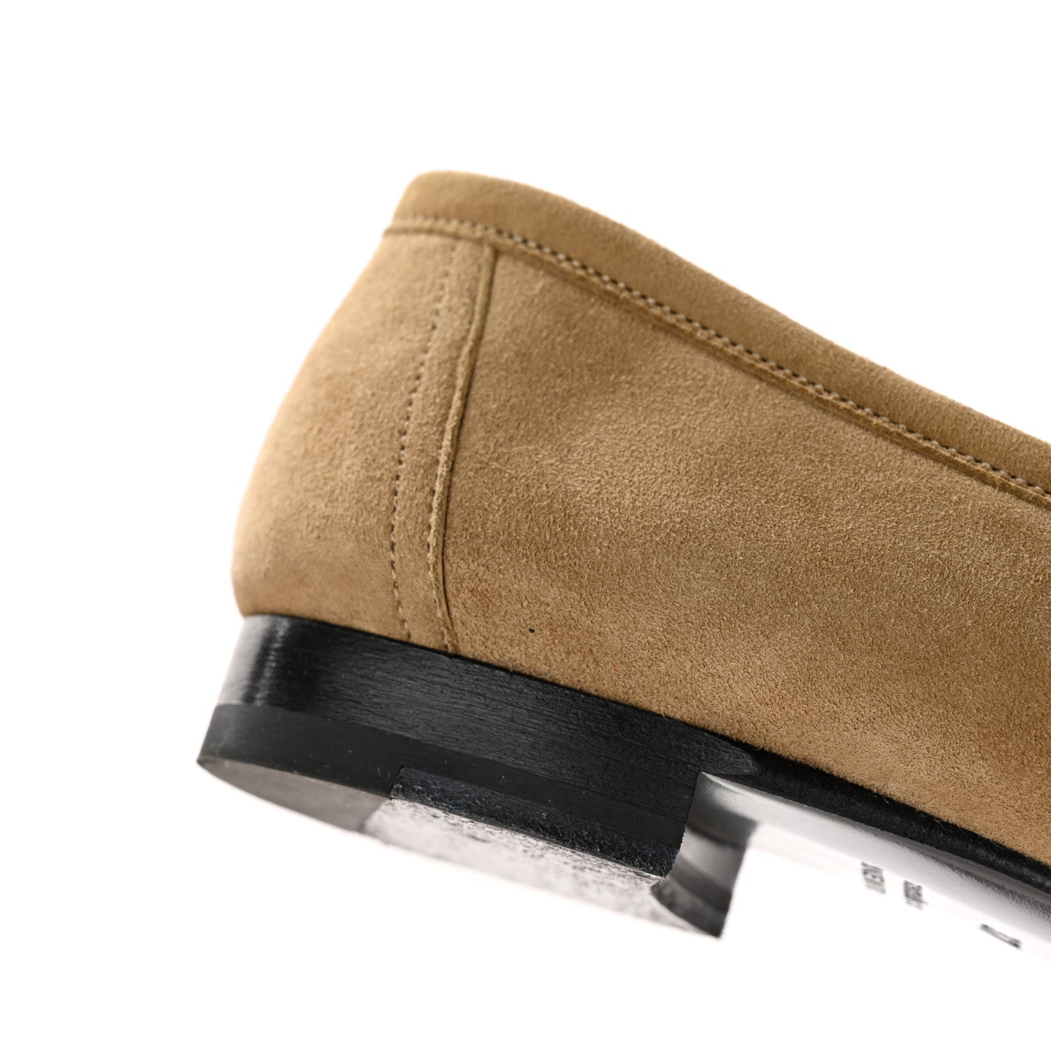 Hermes Suede Goatskin Womens Royal Loafers 37 Beige 8 of 13