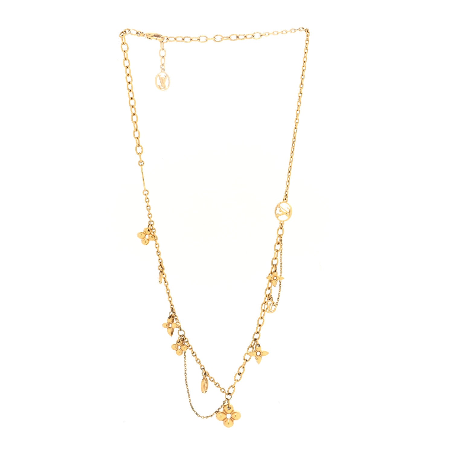 Louis Vuitton Blooming Supple Necklace Gold 3 of 6