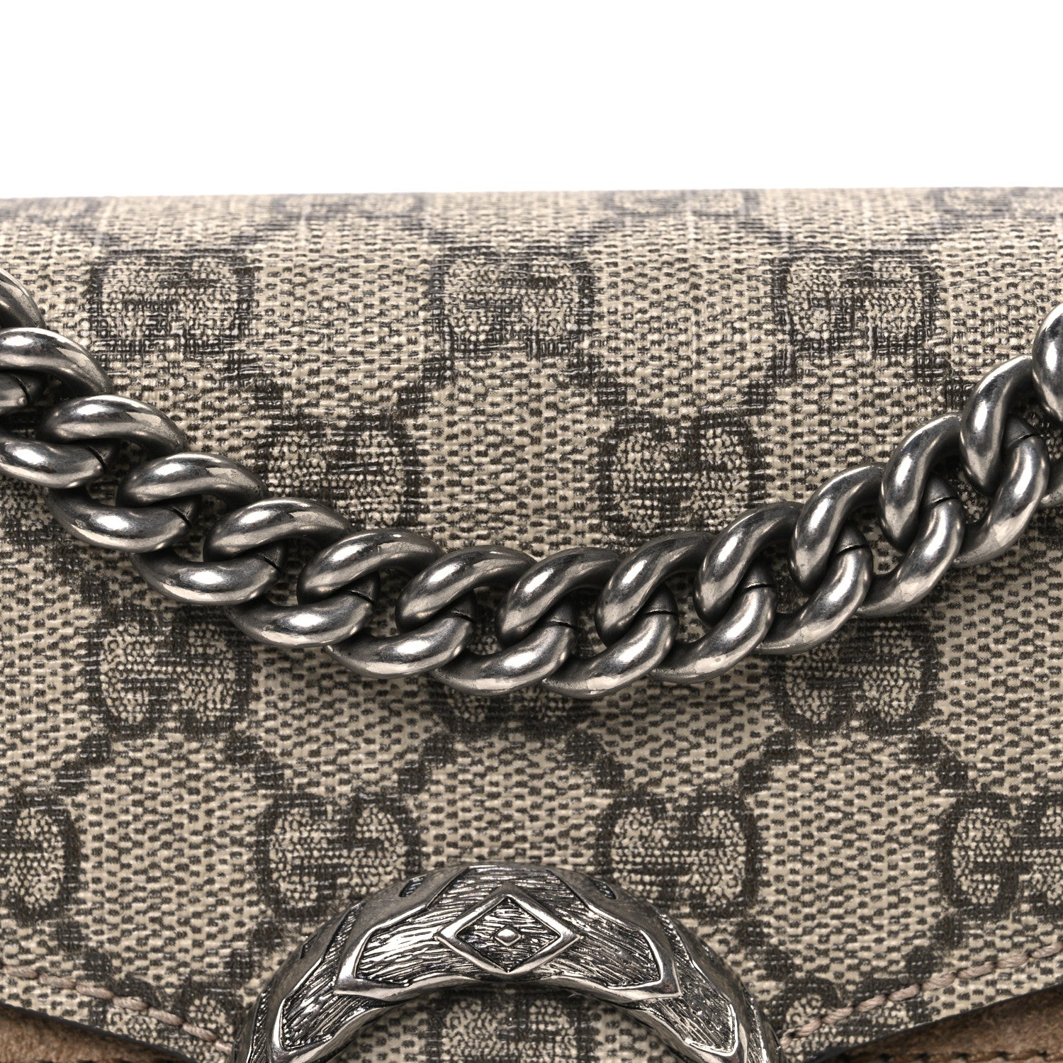 Gucci GG Supreme Monogram Mini Dionysus Shoulder Bag Taupe 8 of 10