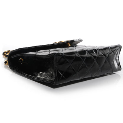 Chanel Patent Envelope Flap Bag Black 4 of 9