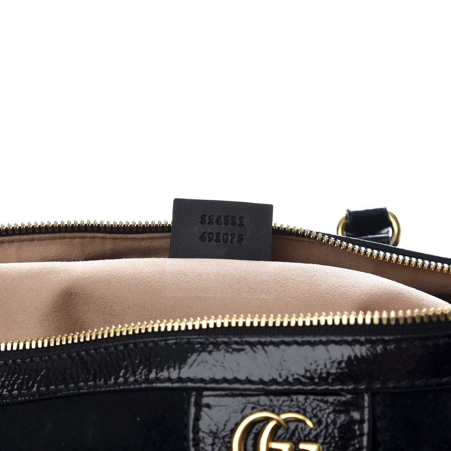 Gucci Suede Patent GG Web Medium Ophidia Boston Black 6 of 8