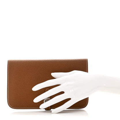 Hermes Togo Dogon Duo Wallet Gold 3 of 11