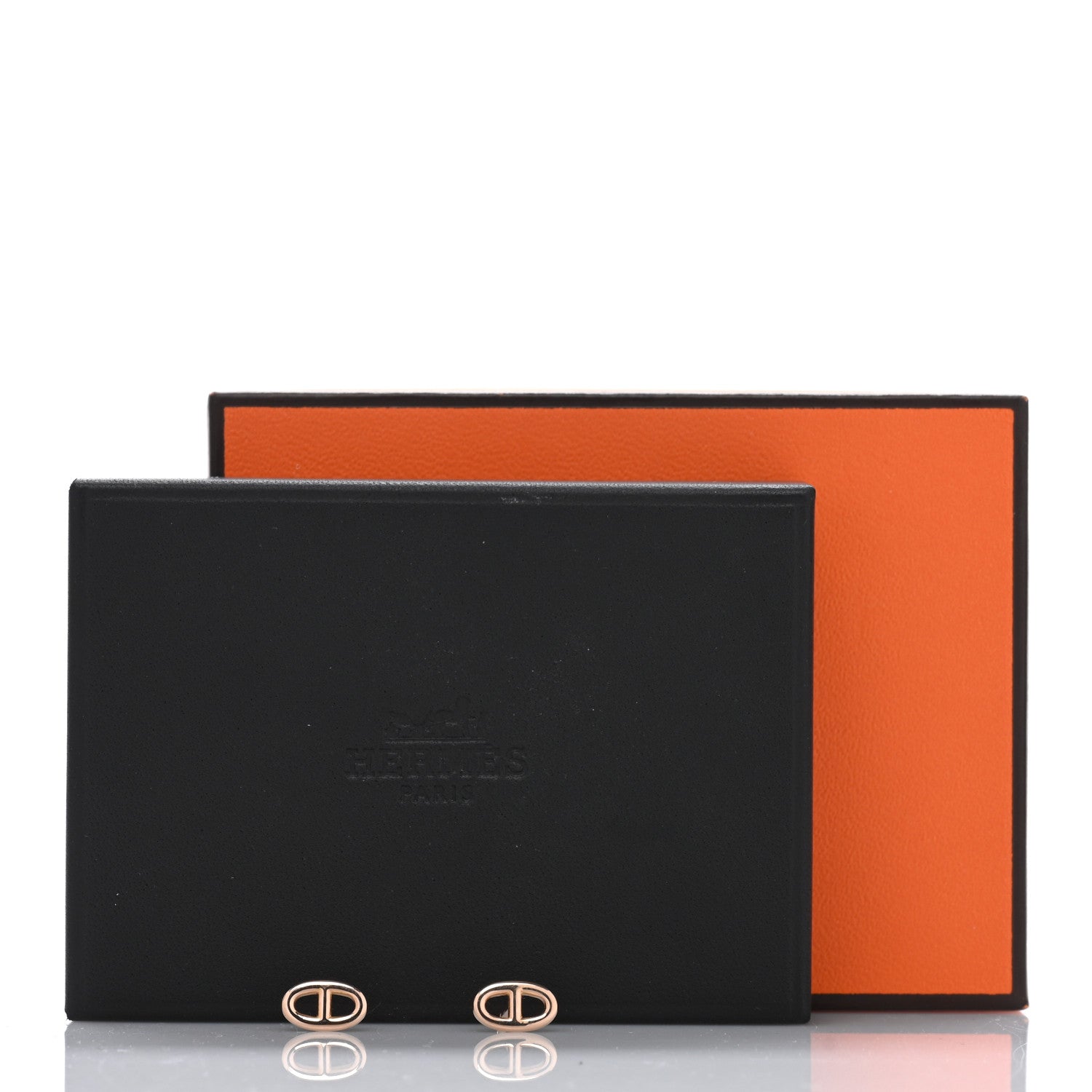 Hermes 18K Rose Gold TPM Farandole Stud Earrings 5 of 5