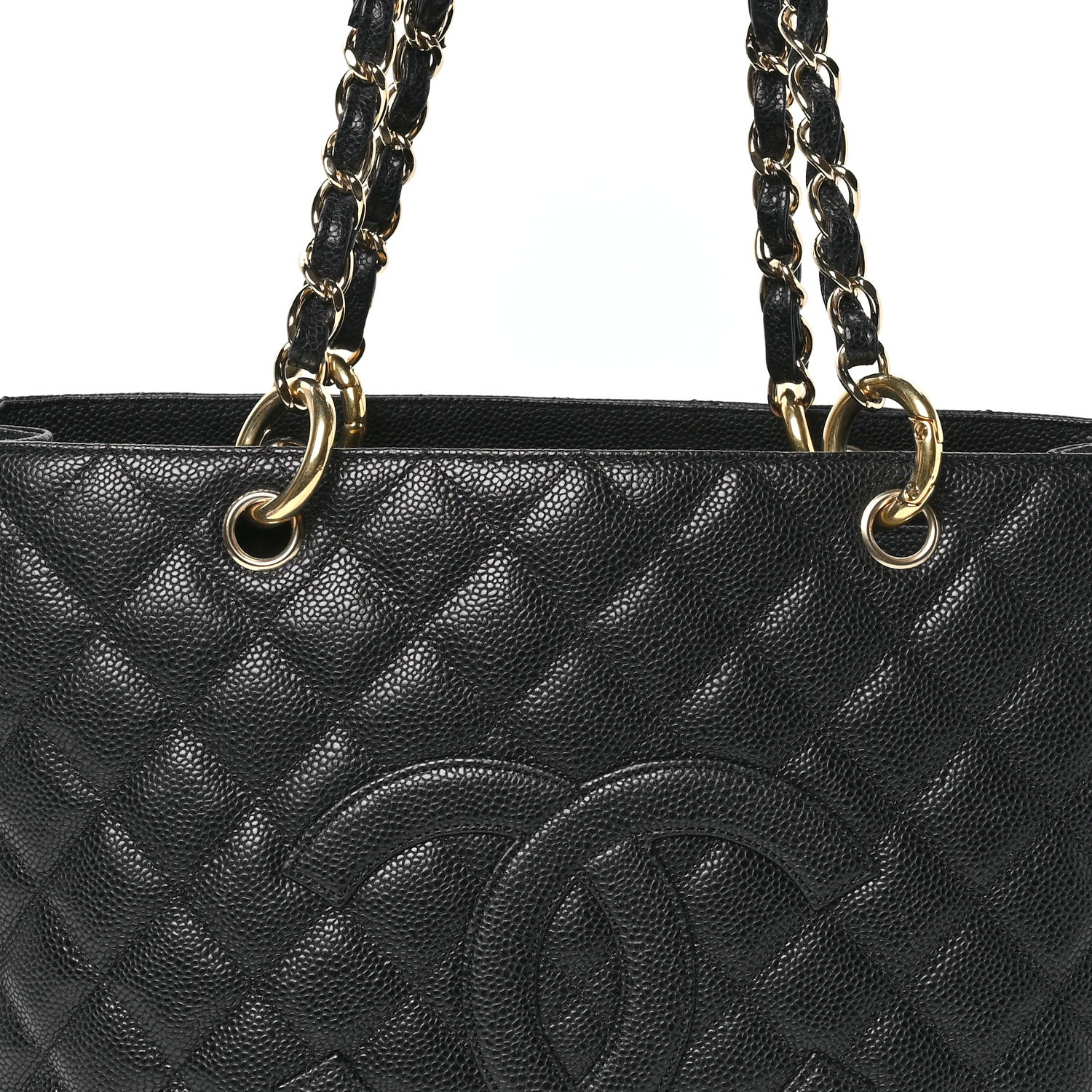 Chanel Caviar Quilted Grand Shopping Tote GST Black 8 of 10