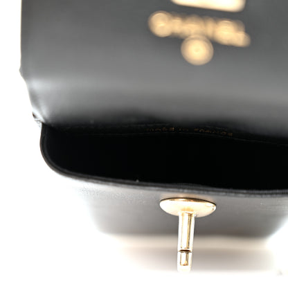 Chanel Lambskin Quilted Phone Holder Flap With Chain Black 5 of 11