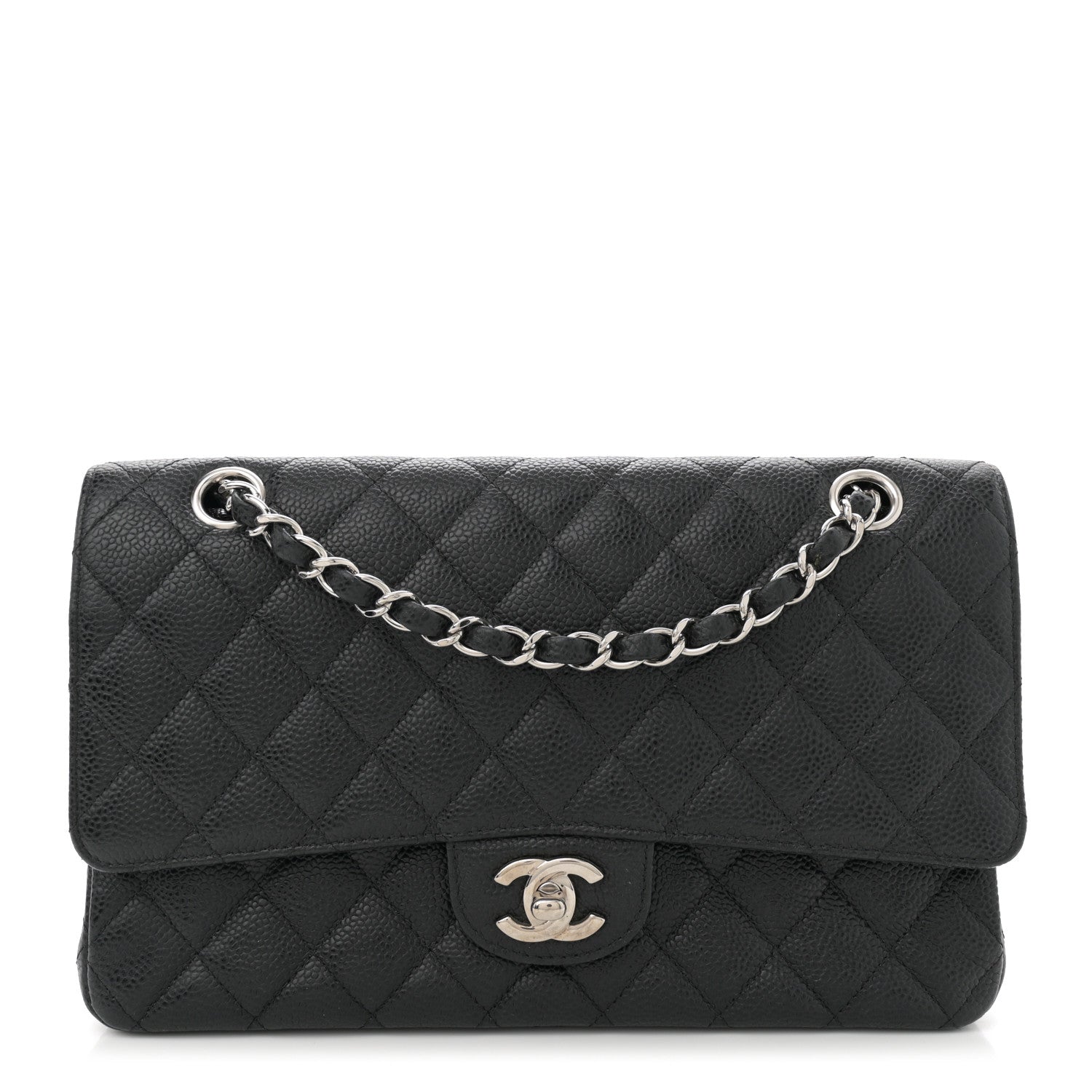 Chanel Caviar Quilted Medium Double Flap Black 1 of 13