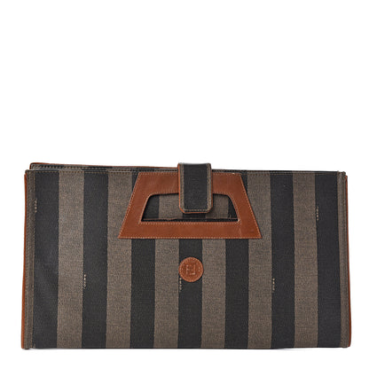 Fendi Pequin Fold Clutch Tobacco 1 of 8