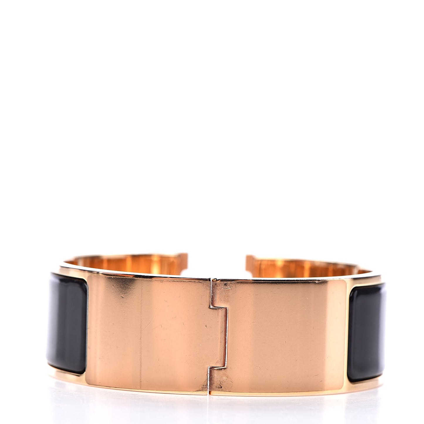 Enamel Wide Clic Clac H Bracelet PM Black