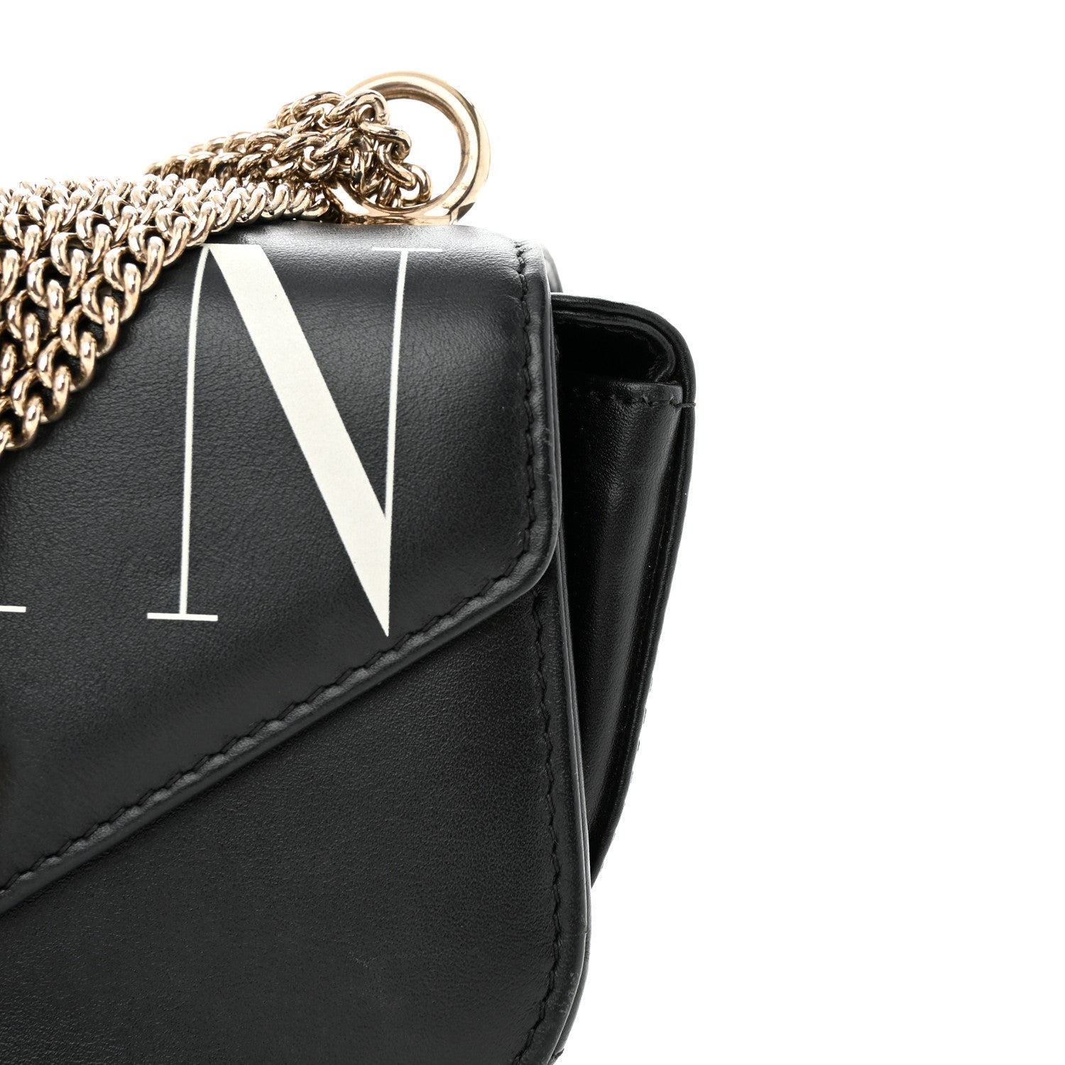 Valentino Garavani Calfskin VLTN Small Shoulder Bag Black 11 of 12