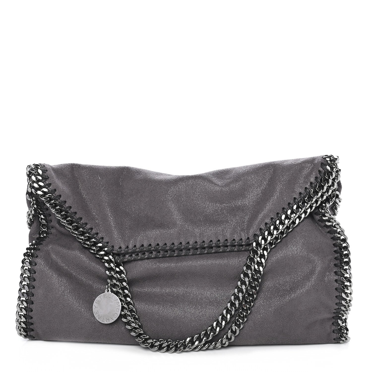 Stella McCartney Shaggy Deer Falabella Fold Over Tote Grey 1 of 8