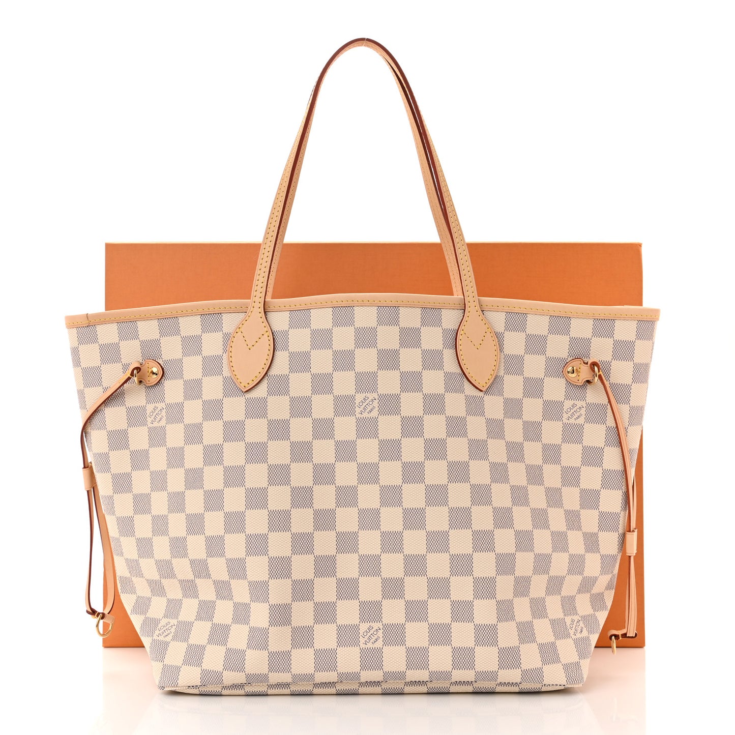 Damier Azur Neo Neverfull MM Rose Ballerine