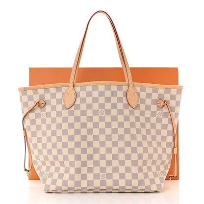 Louis Vuitton Damier Azur Neo Neverfull MM Rose Ballerine 9 of 9