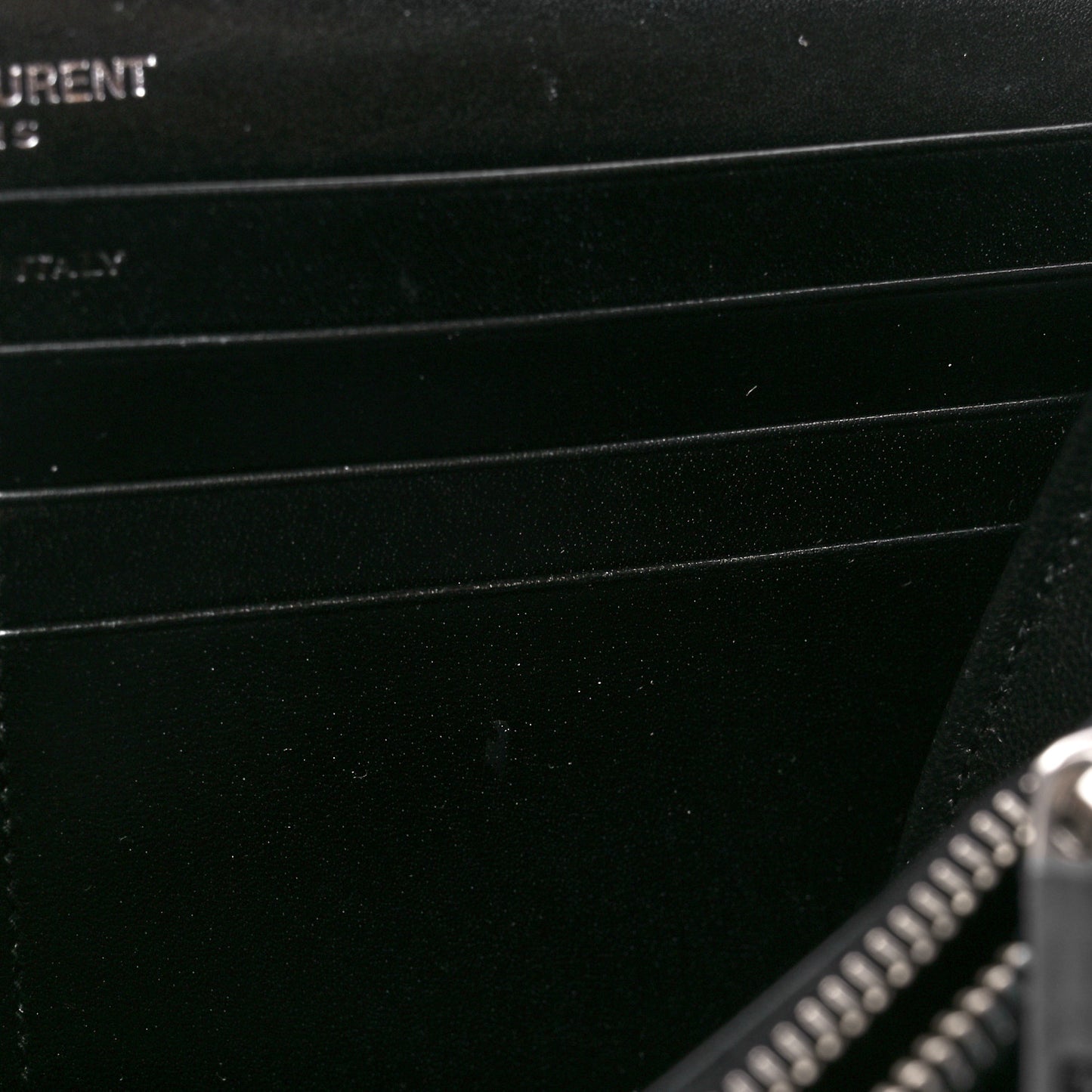 Smooth Calfskin Classic Monogram Cassandre Wallet Black