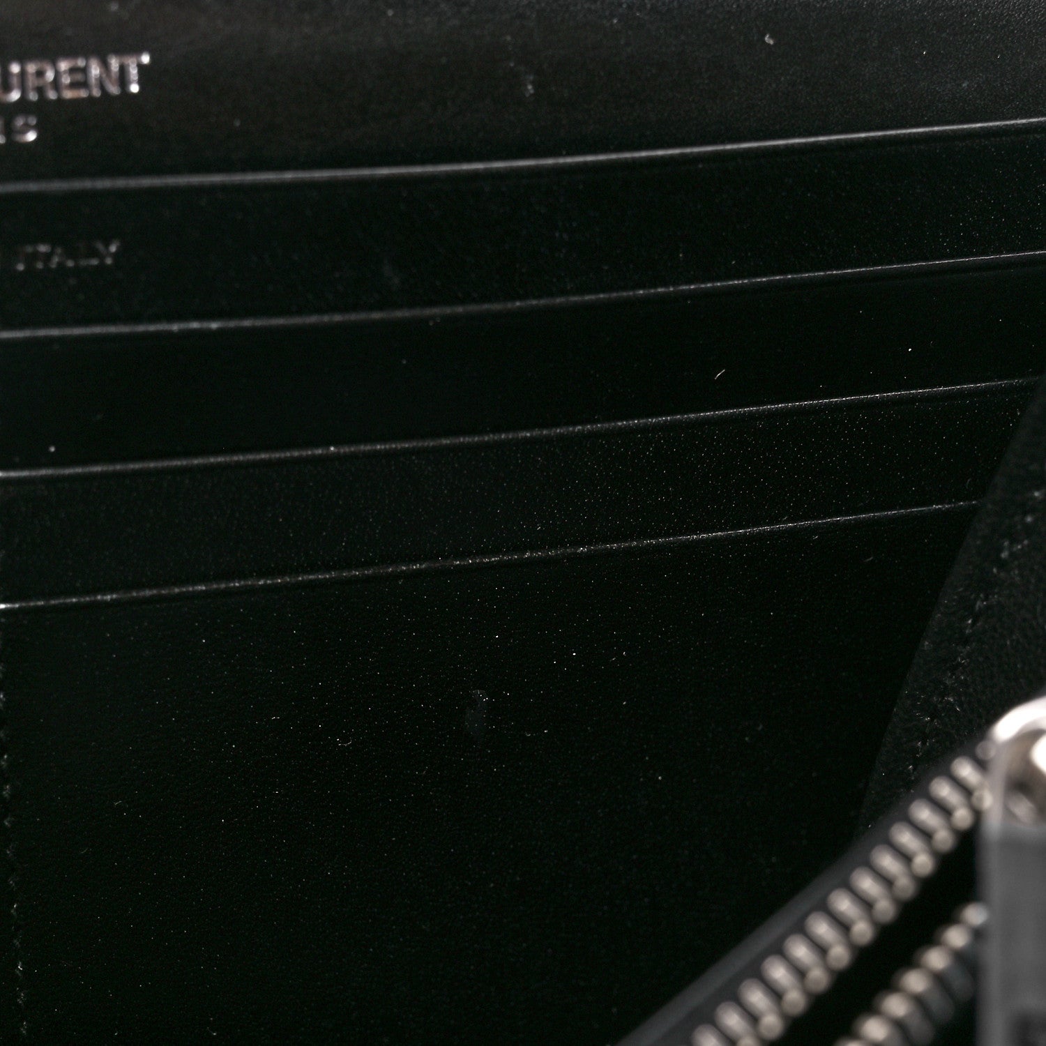 Saint Laurent Smooth Calfskin Classic Monogram Cassandre Wallet Black 13 of 13