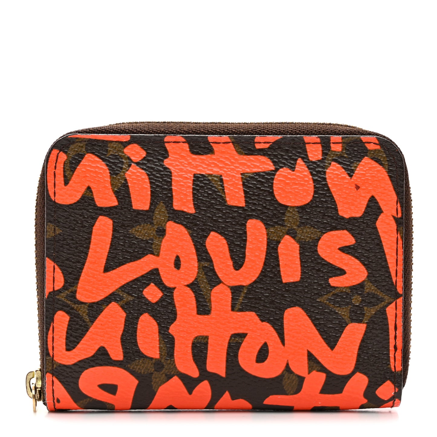 Monogram Graffiti Zippy Coin Purse Orange