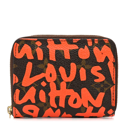 Louis Vuitton Monogram Graffiti Zippy Coin Purse Orange 1 of 9