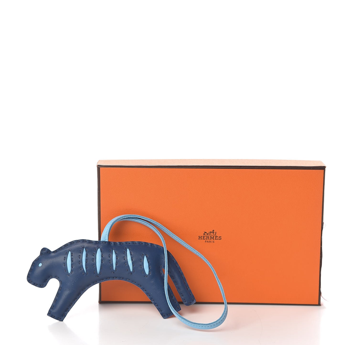 Milo Lambskin Rooroo Bag Charm Pain D'Epice Bleu de Malte Celeste