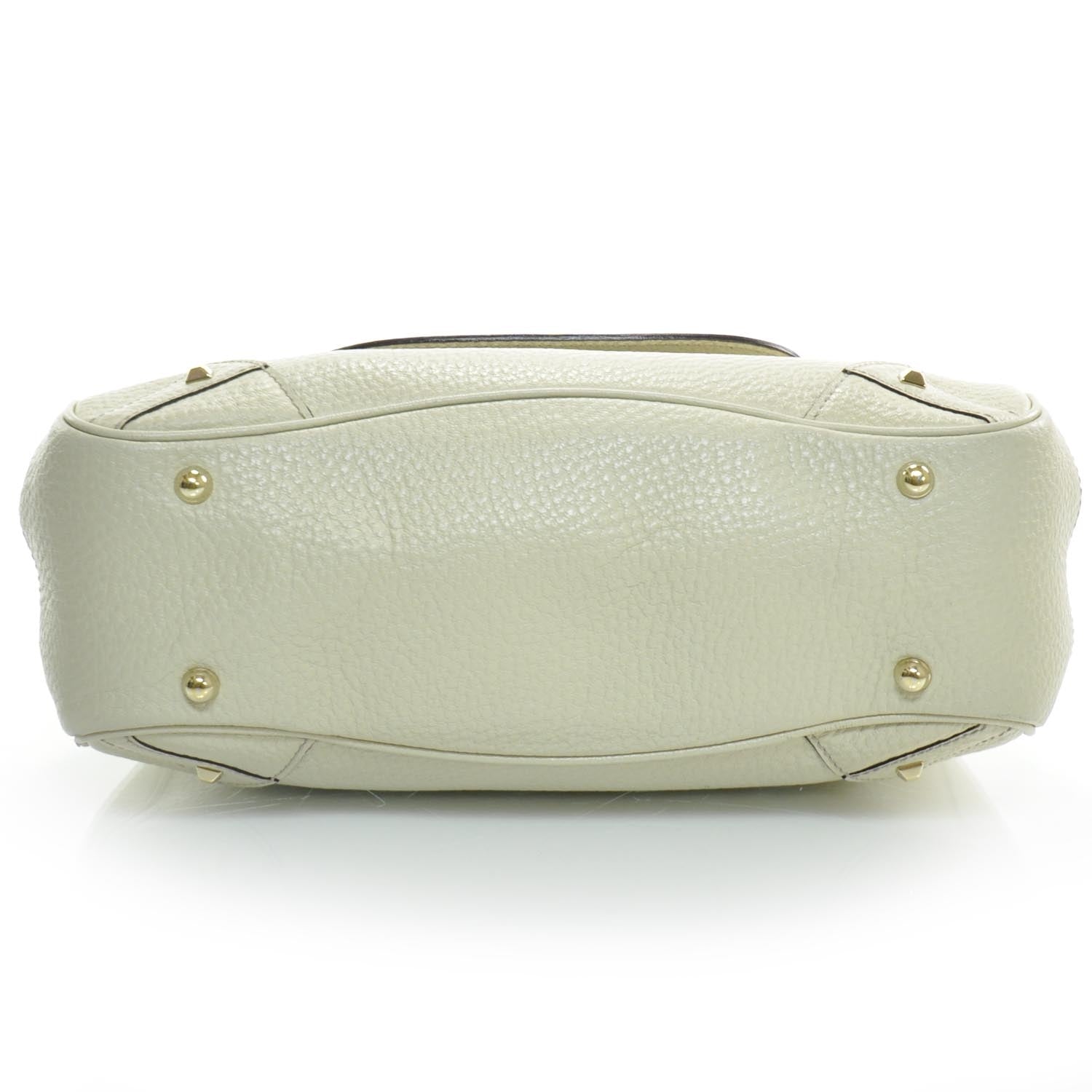 Gucci Leather Bamboo Top Handle Bag Ivory 5 of 10