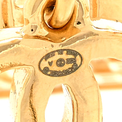 Chanel Metal CC Rue Cambon Drop Earrings Gold 4 of 4