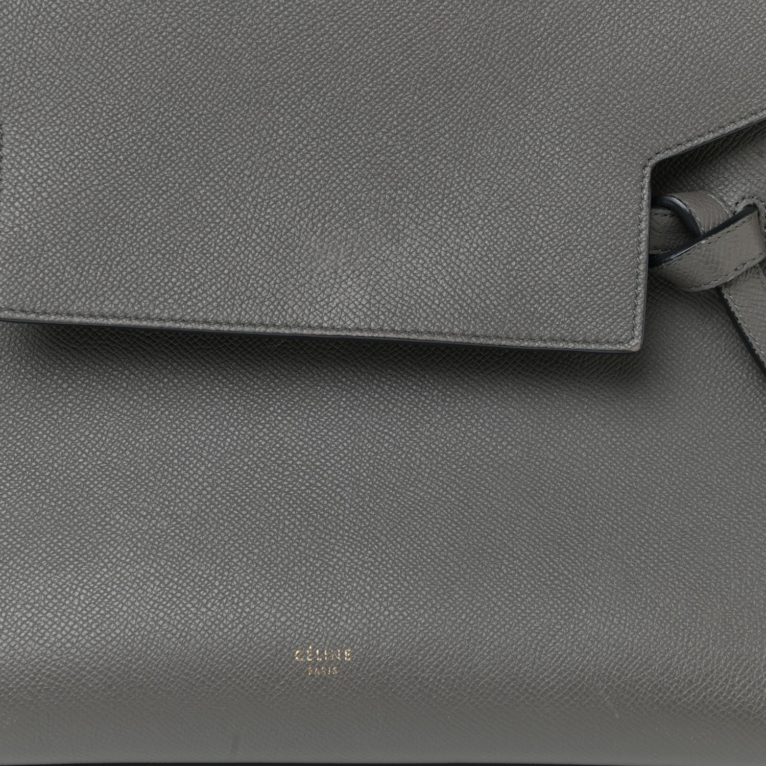 Celine Grained Calfskin Small Belt Bag Grey 7 of 17