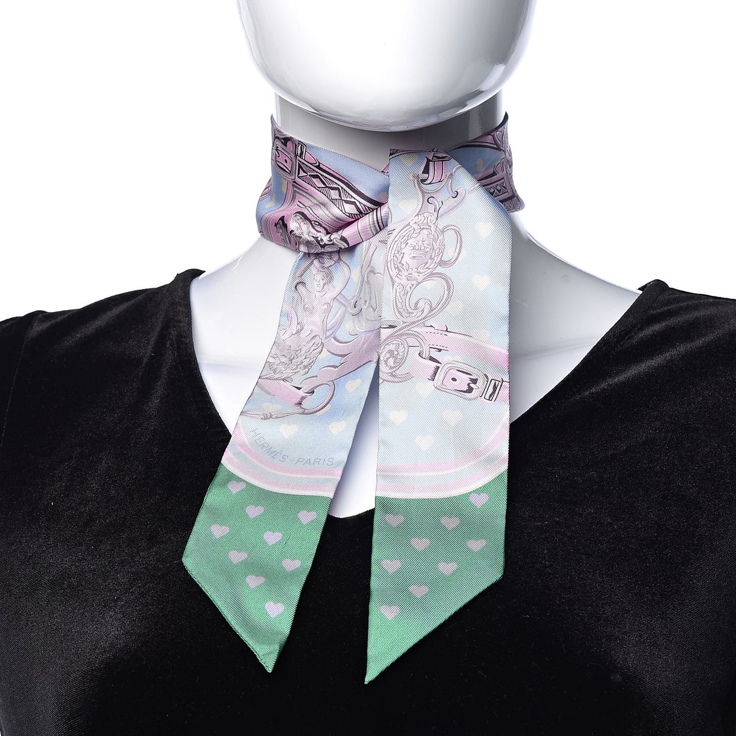 Silk Brides De Gala Love Twilly Bleu Ciel Parme Vert