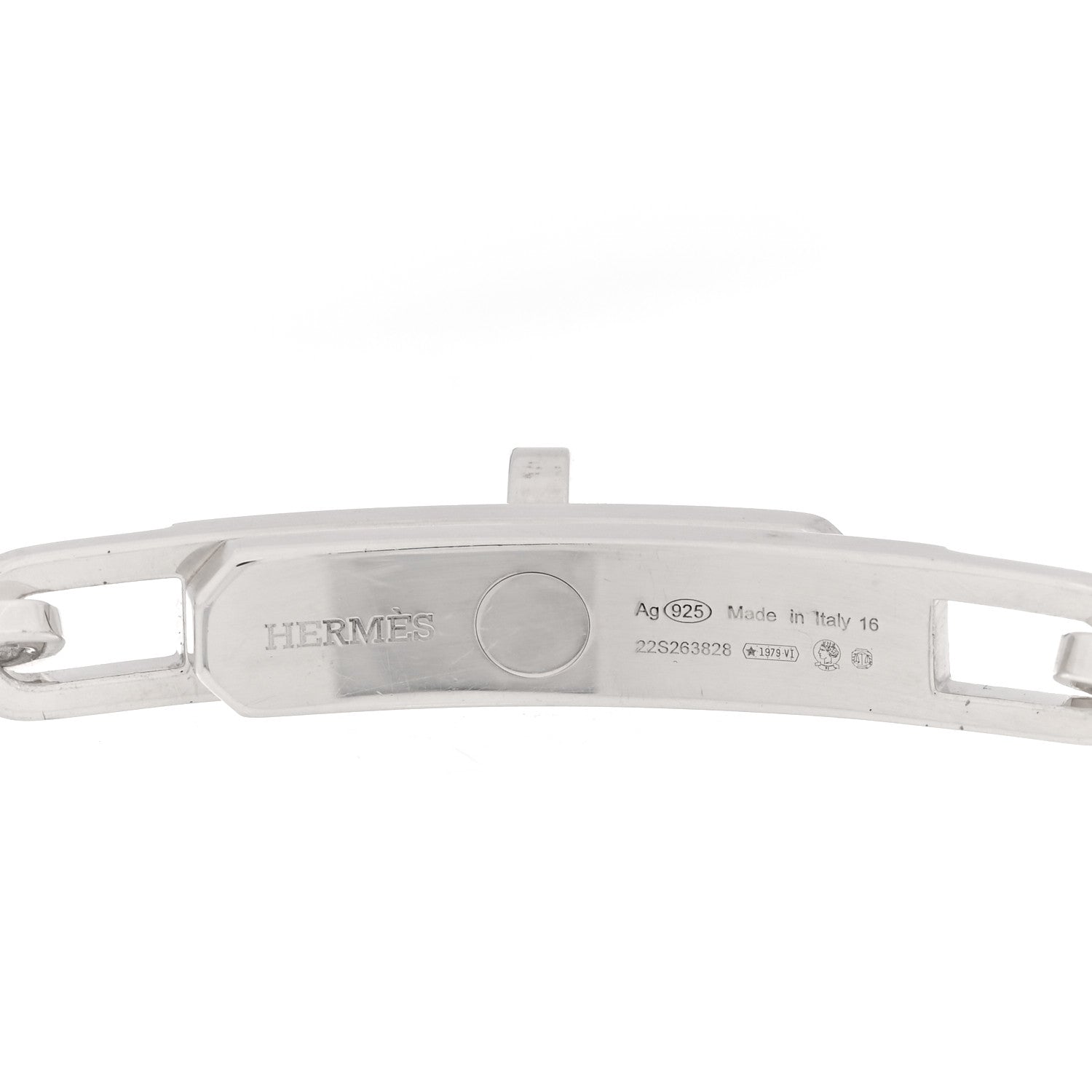 Hermes Sterling Silver Kelly Chaine Bracelet 3 of 4
