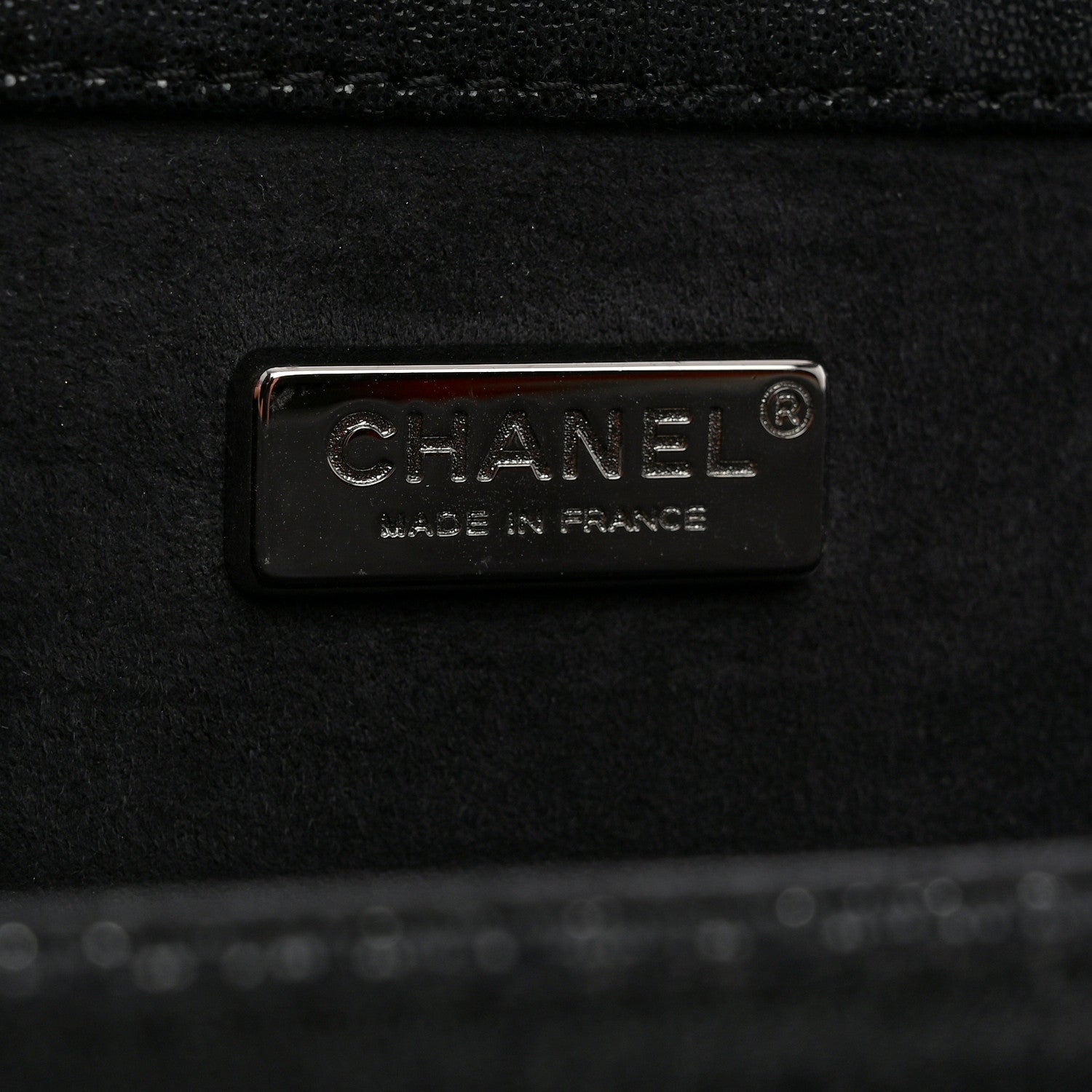 Chanel Iridescent Calfskin Crystal Quilted CC Clutch Black 6 of 7