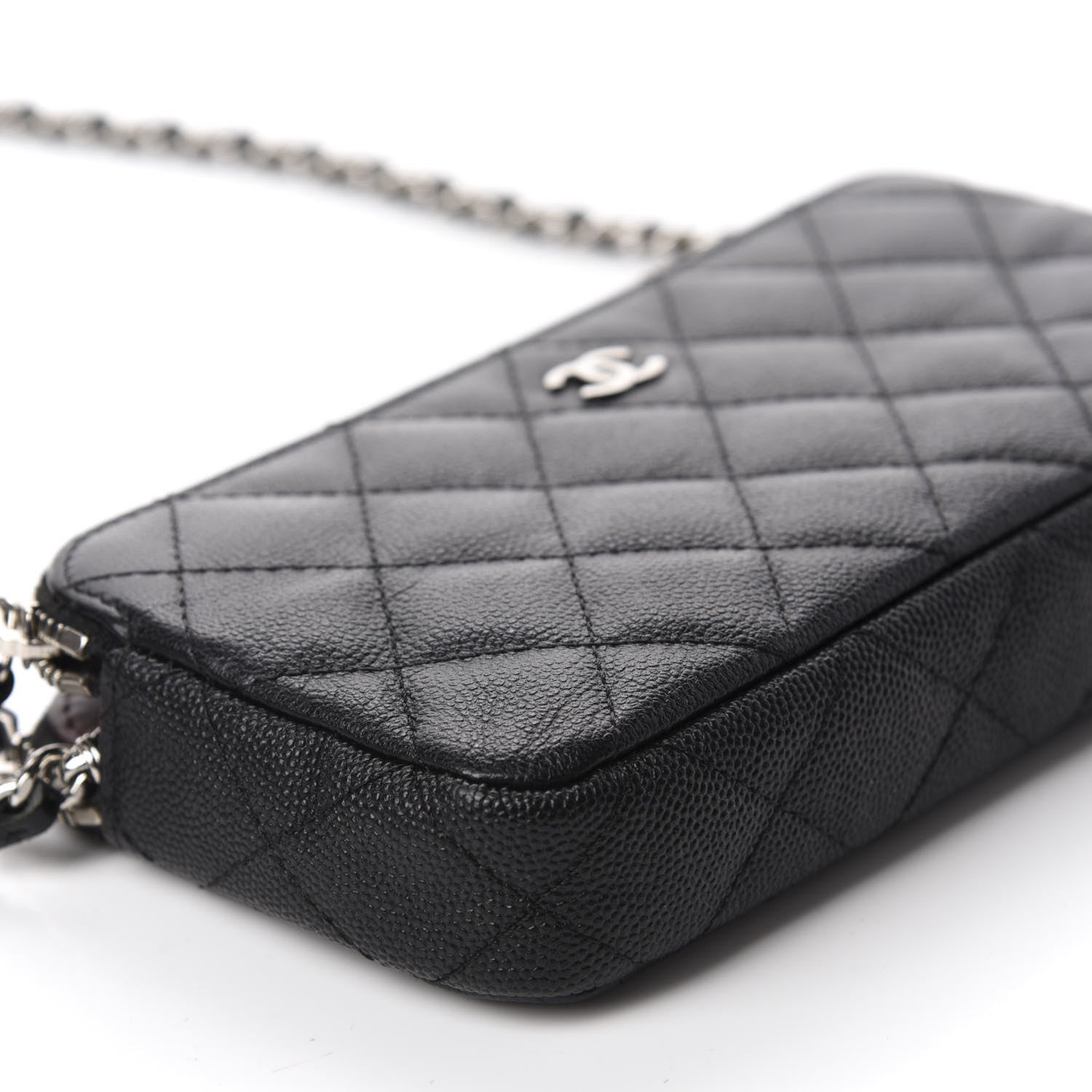 Chanel Caviar Quilted Small Clutch With Chain Black 6 of 12