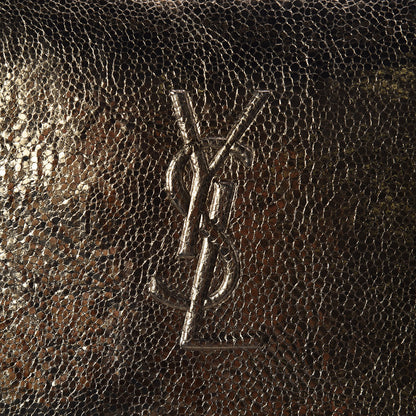 Saint Laurent Calfskin Lame Monogram Small Lou Camera Bag Gold Olive 10 of 10
