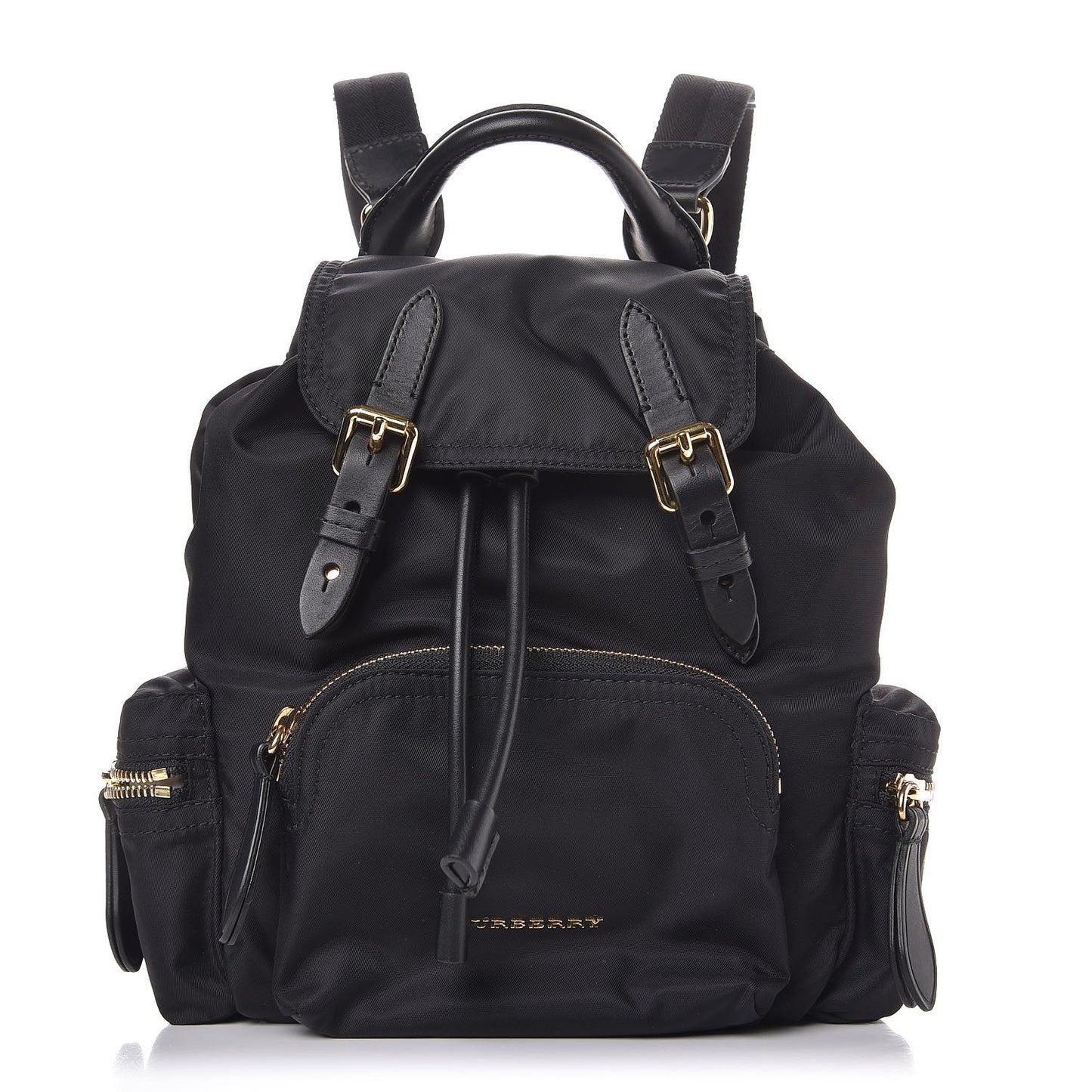 Nylon Small Rucksack Backpack Black