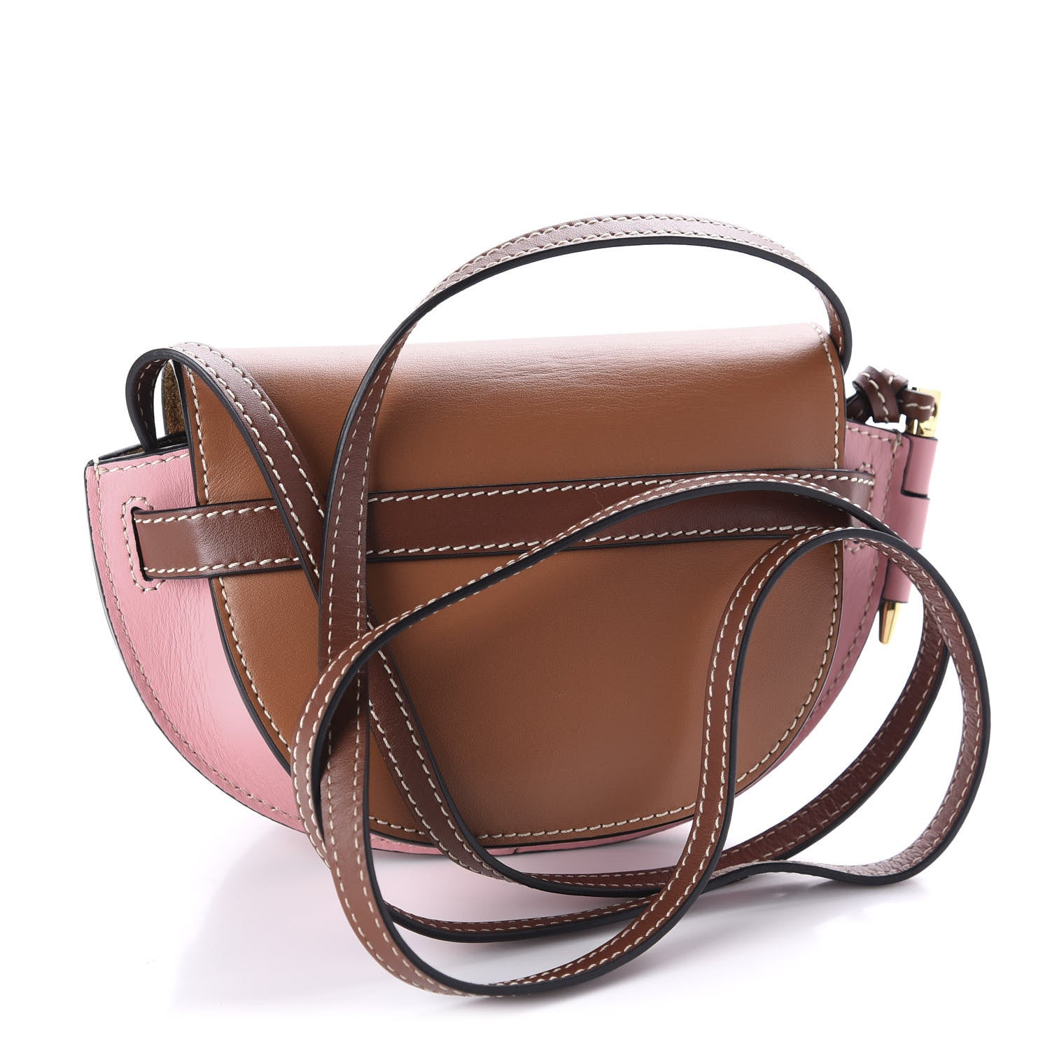 Loewe Calfskin Mini Gate Crossbody Bag Pastel Pink Tan 3 of 10