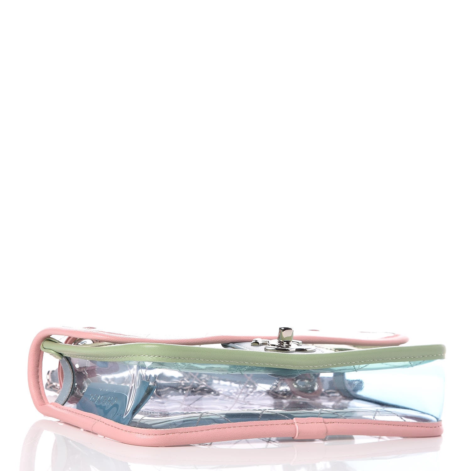 Chanel Lambskin PVC Quilted Mini Coco Splash Flap Blue Green 4 of 9