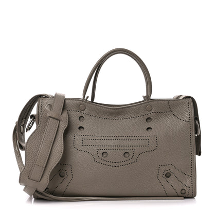 Balenciaga Veau Grana Perforated Blackout Hardware S City Gris Cendre 3 of 11