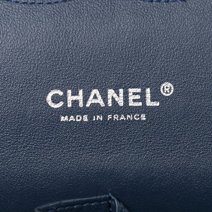 Chanel Patent Quilted Maxi Double Flap Blue 5 of 14