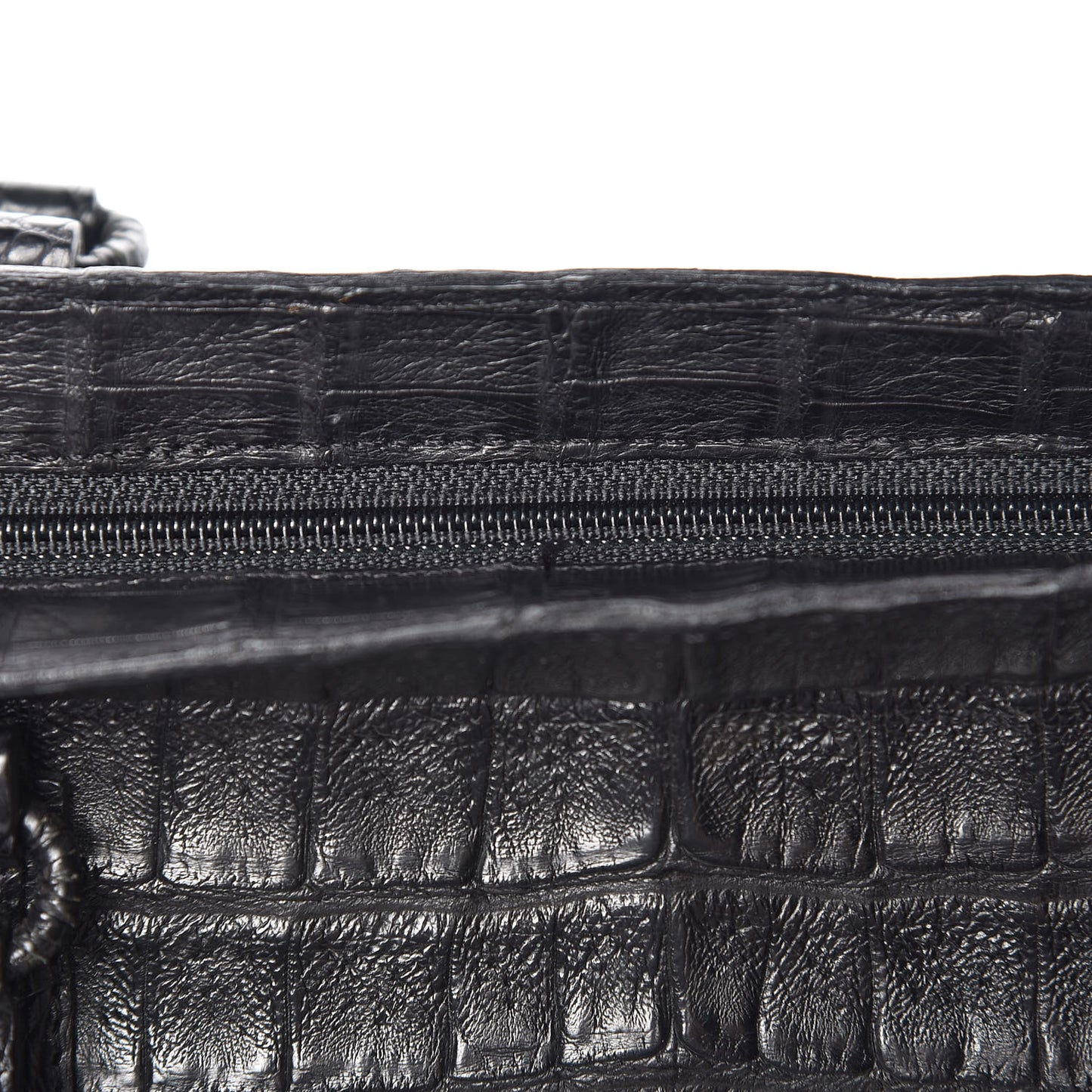 Crocodile Tote Black