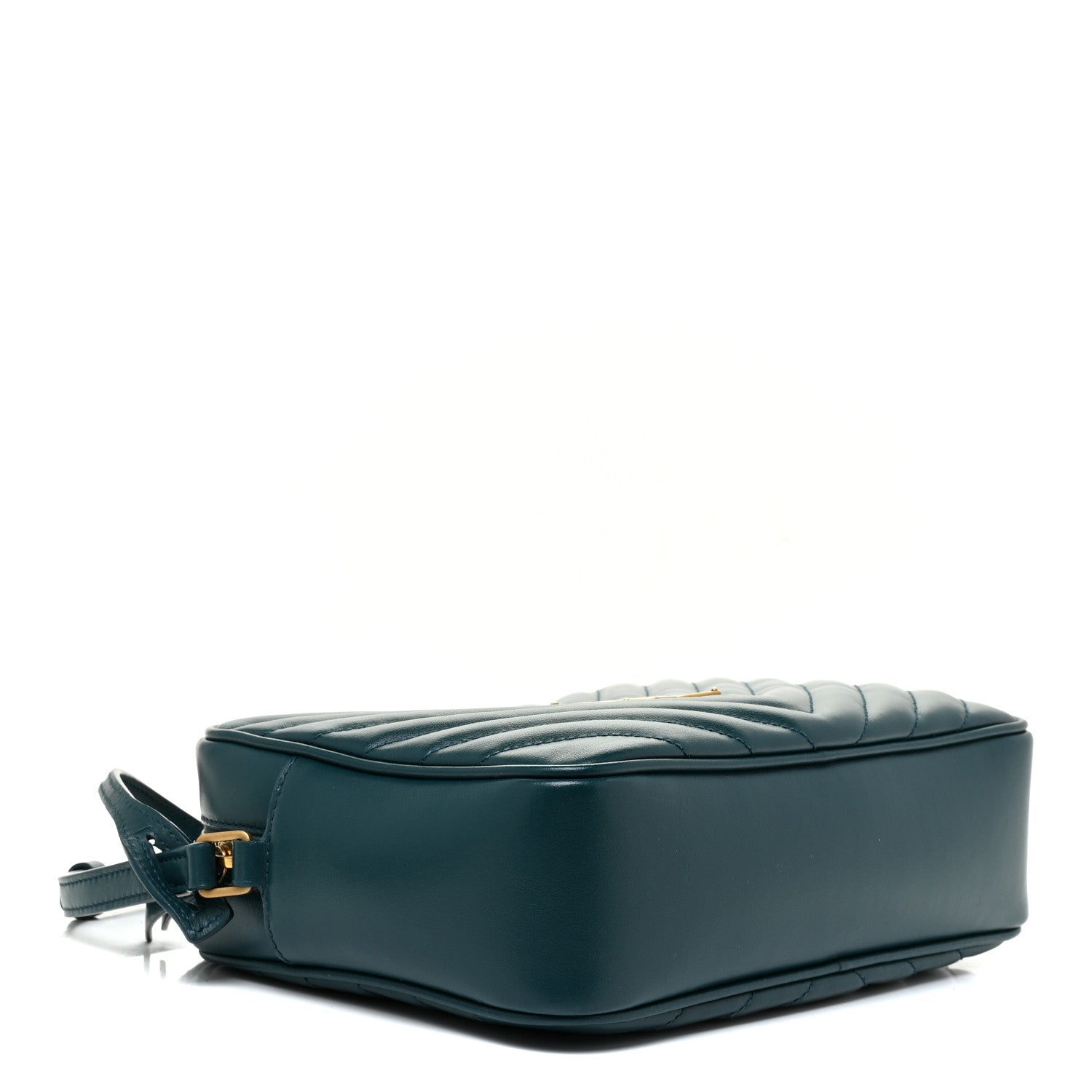 Saint Laurent Calfskin Matelasse Monogram Lou Camera Bag Sea Turquoise 4 of 11