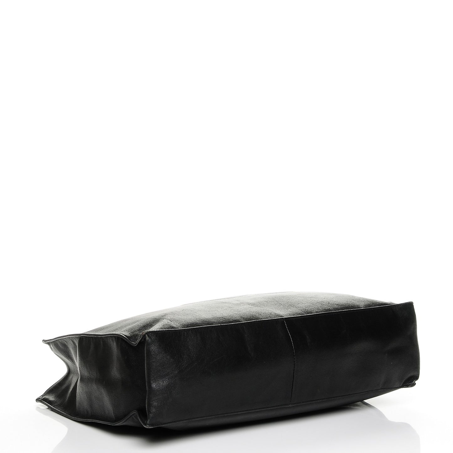 Lambskin Jumbo Shoulder Bag Black