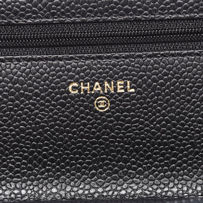 Chanel Caviar Quilted Wallet On Chain WOC Black 6 of 11