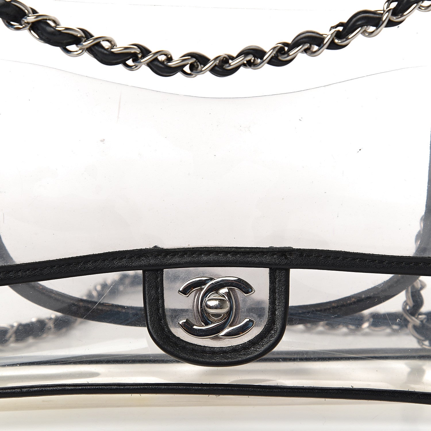 Chanel Lambskin Vinyl Large Naked Flap Black 10 of 10