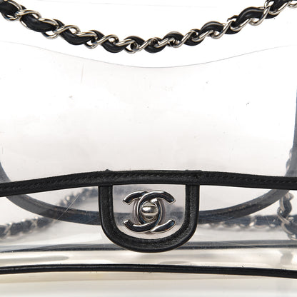 Chanel Lambskin Vinyl Large Naked Flap Black 10 of 10