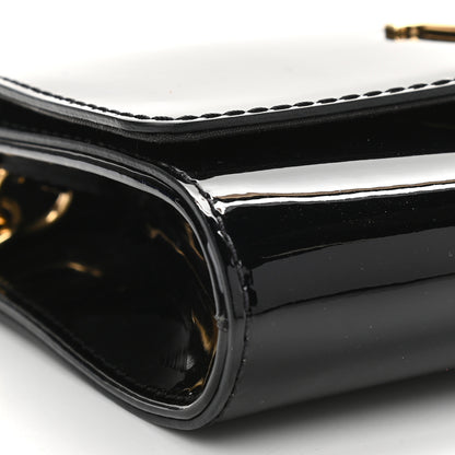 Louis Vuitton Patent Louise PM Chain Clutch Black 7 of 9